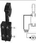 Top Tier Replacement Trigger Switch For Skil Bosch And Superior Electric Jigsaw Saw Sw77 2610321608 wiring diagram with labels.