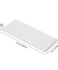 Heavy Duty Replacement Filter Sponge Pre Filter For Solder Fume Extractor With Moisture Adaptable Build, 14.5x7 inches, white foam