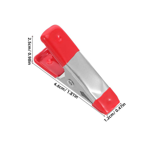 Heavy Duty 2-Inch Metal Spring Clamps Kit With Rock Solid Grip For Woodworking Diy Projects Outdoor Tents And Studio Backgrounds That Hold Tight, red metal clamp with 2.5cm jaw