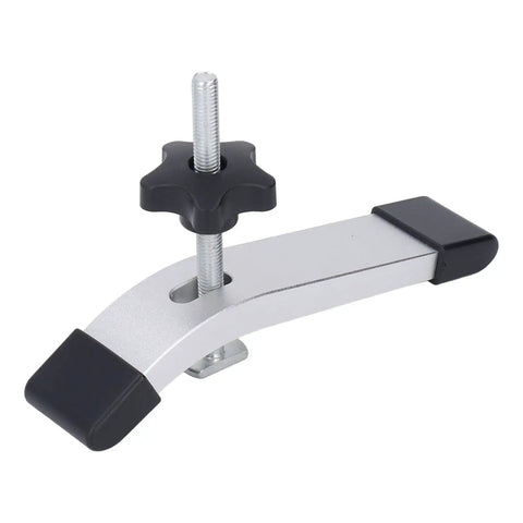 Heavy Duty T Track Hold Down Clamps Made Of Aluminum For Woodworking Jigs, 6.3 Inch Long Grip, M8 Thread.