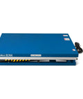 Heavy Duty Wireless Hydraulic Lift Table With 4400 Lbs Capacity, 51 Inch Platform Size, blue metal surface.