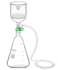 Top Notch Buchner Funnel And Flask Filtration Kit, 350 mL Glass Funnel With 1 L Erlenmeyer, Vacuum Silicone Tubing, Borosilicate Glass, G3 Porosity