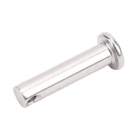 Round Clevis Pins Set 50Pcs Stainless Steel Flat Head Hinge Pins M6x25mm for coolers and equipment, 304 stainless steel, close-up