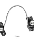 Two Pack Window And Cabinet Safety Locks With Keys, stainless steel childproof lock, 220mm locking strap, easy turn key access