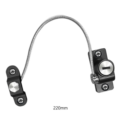 Two Pack Window And Cabinet Safety Locks With Keys, stainless steel childproof lock, 220mm locking strap, easy turn key access