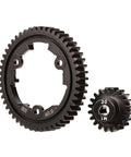 Beefed Up Hardened Steel Spur And Pinion Gear Set For RC Cars 50T Spur 20T Pinion 5mm Shaft 1.0 Metric Pitch Durability