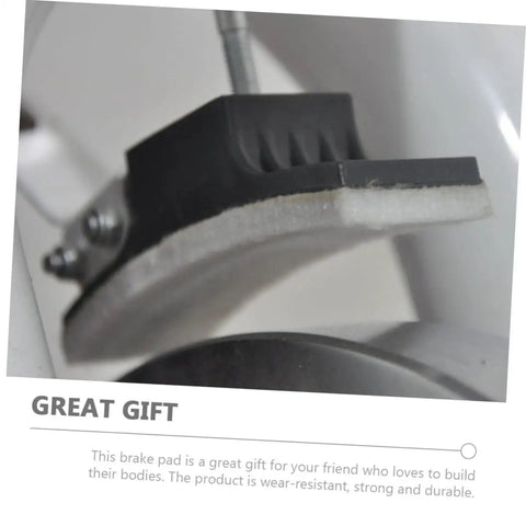 Close-up of Four Pack Felt Brake Pads for Exercise Bikes showing wear-resistant felt, mounted on equipment for smooth stopping.