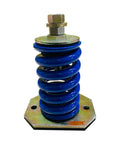 Rock Hard Open Spring Mount Isolator Equipped With Blue Steel Springs For 2314 Pound Capacity And Smooth One Inch Deflection to kill vibration noise.