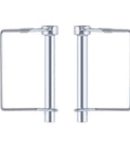 Two-pack of heavy-duty carbon steel zinc-plated Three Eighths Inch Trailer Hitch Pin, rust-resistant for various towing setups.