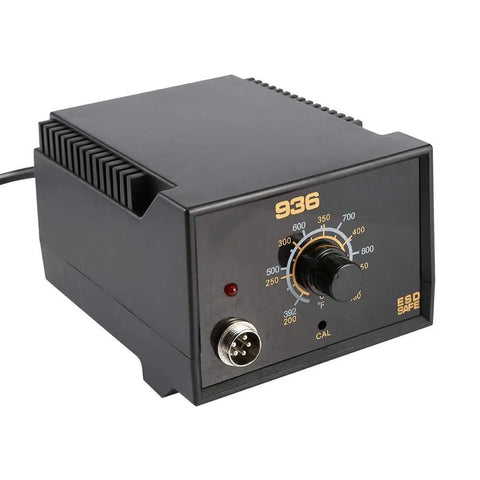 Hot Air Rework Soldering Station With 110V 60W Desolder Iron, 936 Power, Frequency Change, 65W All Copper Transformer unit close-up