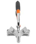 Front view of Heavy Duty Pro Grade Beefy Reinforced Adjustable Angle Cutter Shear With Quenched Blade And Lock Buckle Steel Hand Tool