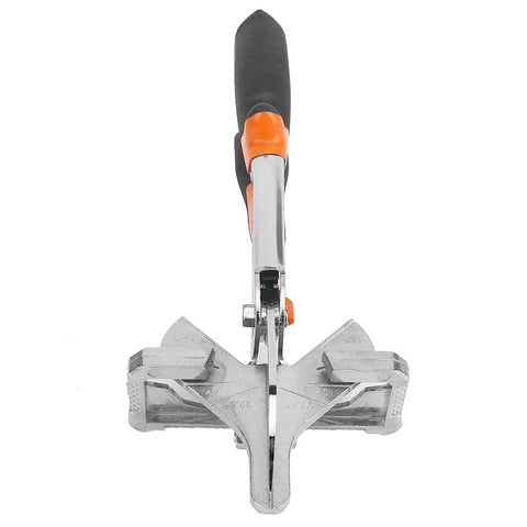 Front view of Heavy Duty Pro Grade Beefy Reinforced Adjustable Angle Cutter Shear With Quenched Blade And Lock Buckle Steel Hand Tool