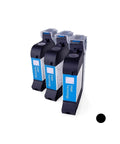 Fast Dry Black Solvent Ink Cartridge 42ml 12.7mm For Industrial Marking Printers Pro Grade Performance Clear Coding Print Stable Ink Output Easy Replacement Durable Marks On Metal Plastic Packaging Surfaces, three cartridges