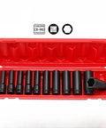 Top Rated 1/2 Inch Drive Socket Set For Impact Wrenches With 11 Piece Metric Hex Kit Made From Heavy Duty Chrome Vanadium Steel Perfect For Tough Jobs And Deep Guts Garage Work, 11-piece metric hex socket set in red case