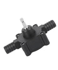Mini Portable Centrifugal Water Pump Self Priming Handy Drill Powered For Quick Water Transfer Durable Plastic And Stainless Steel Build Great For Industrial And DIY Jobs, black plastic body with stainless steel shaft and hose barbs