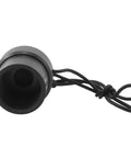 Scuba DIN Tank Valve Dust Plug Cap Protector For Regulator Threads, Durable Plastic Steel, Inside View with Loop