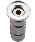 Premium Mountain And Road Bike Threadless Stem Extender With Fork Screws And Red Bowl Cover aluminum alloy clamp detail
