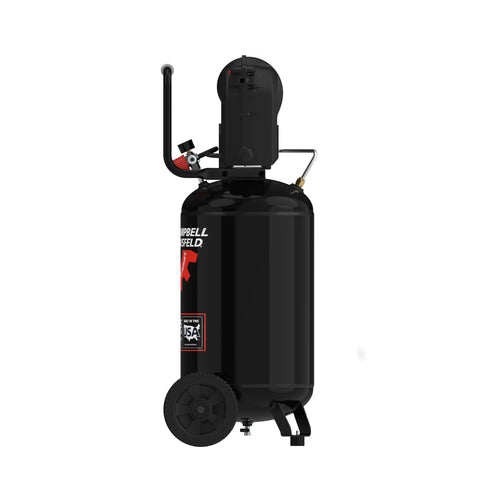 Campbell Hausfeld C151CH 15 Gallon Vertical Air Compressor With 225 PSI High Pressure Capacity Reliable Air Delivery For Inflation Nailing Fastening And Hobby Painting Projects