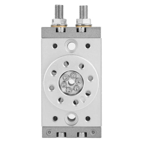 Fifteen Millimeter Aluminum Alloy Pneumatic Cylinder With 0 To 180 Degree Rotary Actuator, MSQB-10A Pneumatic Cylinder front view