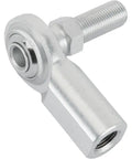 Heavy Duty Steel One Half Inch Rh Female Heim Joint Rod End With Built In Hex Stud showing zinc plated finish and PTFE lubrication.