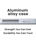 USB4 NVMe Enclosure With Active Cooling Fan And Solid Aluminum M.2 SSD Case with aluminum alloy for durability and strength.