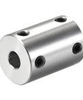 6mm to Quarter Inch Bore Rigid Shaft Coupling With Set Screws Aluminum Alloy 25mm Length 18mm Outside Diameter Connector for 3D printers