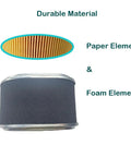 Go Kart Air Filter Cleaner Kit With KT196 Spark Plug For Coleman CK196 T GK200 And Honda GX160 GX120 GX200 durable material foam