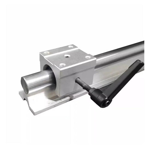 Pro Grade CNC Ballscrew Kit With SFU1204 SFU1605 SFU2005 SFU2505 And 2 SBR Linear Guides SBR12 SBR16 SBR20 SBR25 Plus 4 Sliders For 3D Router CNC Milling, metal rail slider close-up