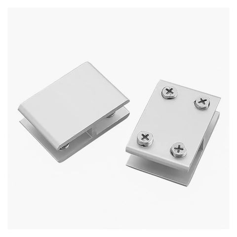 Beefy Zinc Alloy Cabinet Shelf Clips Twelve Pack Thickened Glass Clamp Holders For 6 To 12mm Display Racks Secure Fixed Shelves