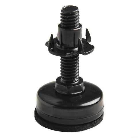 Heavy Duty Adjustable Furniture Leveling Feet 3/8-16, 4 Pack, Carbon Steel And Nylon, Supports Up To 1320 Lbs, Height Adjusts From 34mm To 44mm, Includes Felt Pads, Perfect For Tables And Cabinets On Uneven Floors, black adjustable leveling foot with felt pad