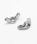 Two M5 stainless steel wing nuts, rust resistant, for outdoor use. 20 Pack M5 Stainless Steel Wing Nuts For Hardware Projects
