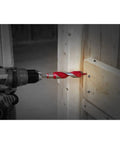 Go-To Heavy-Duty 7/8 Inch Diameter Wood Auger Bit With Dura-Tip Technology And Dual Cutting Edge For Nail-Embedded Wood in use
