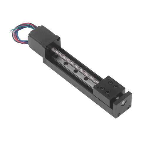 100mm Stroke Linear Slide Table With 28 Stepper Motor, Single Rail Motion Stage for CNC router, alloy component