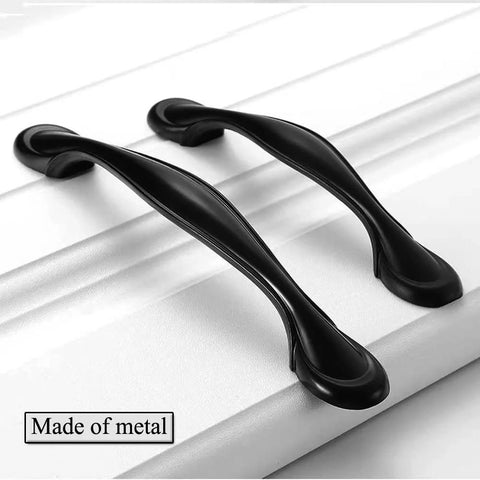 30 Pack Black Stainless Steel Cabinet Handles and Drawer Pulls for Kitchen Cabinets Cupboards and Furniture Hardware Includes 20mm and 30mm Screws