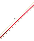 Two Pack 48 Inch Aluminum T Tracks For Woodworking Red Universal T Track Rails With Pre Drilled Holes and Measurements