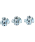 80-Piece Carbon Steel T Nut 4 Prong Tee Blind Nuts Kit For RVs Electronics And Furniture Projects Built Tough, Easy Install