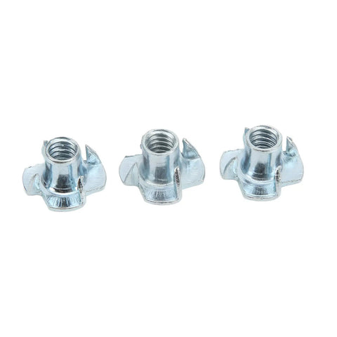 80-Piece Carbon Steel T Nut 4 Prong Tee Blind Nuts Kit For RVs Electronics And Furniture Projects Built Tough, Easy Install
