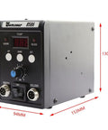 Front view of 2in1 Hot Air Rework Station With Soldering Iron 750W 110V For SMD SMT BGA Desoldering, compact design with controls.