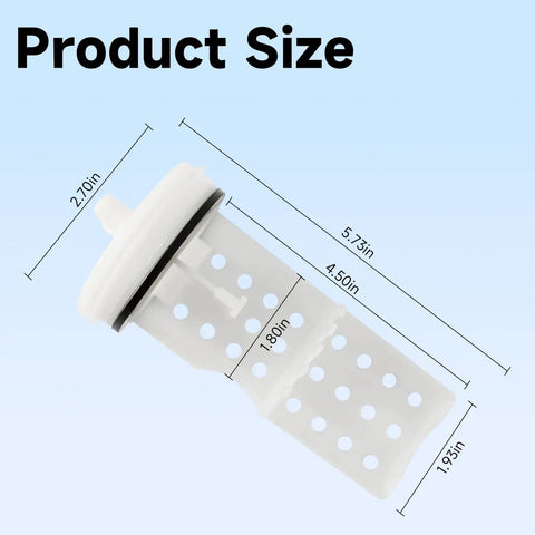 Dimensions of the Washer Drain Pump Filter Replacement For GE Washing Machines GFW450 Series GFW550SSN0WW