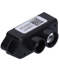 Compact Lidar Sensor For Vehicle Detection With Ultra Small Form Factor And Precise Distance Readings Single Point Ranging 0.112m Range For Diy Projects And Professional Use, black rectangular module, front view