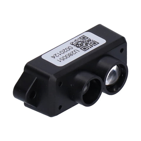 Compact Lidar Sensor For Vehicle Detection With Ultra Small Form Factor And Precise Distance Readings Single Point Ranging 0.112m Range For Diy Projects And Professional Use, black rectangular module, front view