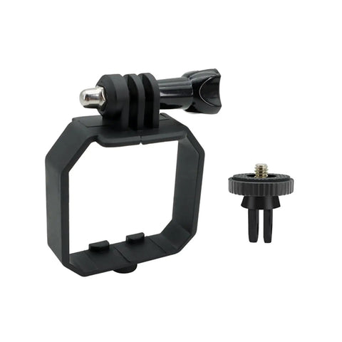 Vlog Ready Drone Camera Mount Top Carry Extension Bracket with One Quarter Inch Screw Tripod Adapter, black frame and adapter