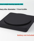 360 Degree Motorized Rotating Display Stand For Photography Products, 17cm diameter black platform, 8kg capacity.