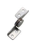 Side view of 304 stainless steel through-hole damping torque hinge with free-stop blade
