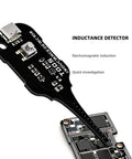 Portable Inductance Tester For Coils And Inductors One Button Coil Tester For PCB And Electronics Repair on a motherboard
