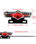 Rear light from 3 In 1 E Bike Light Kit With Headlight Tail Light Horn And Turn Signals DK336 Switch QD168 Light Set LCD Display