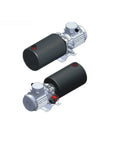 Double Acting Hydraulic Power Unit Black With 12V DC, 24V DC, 220V AC, 380V AC Options, 0.5 to 5.5 kW, 2 to 20 LPM Flow, Beefy Industrial Hydraulic Power System
