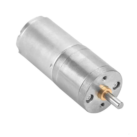 12V Brushed DC Gear Motor With 400 RPM Speed Reduction, Tiny 25mm Body, 3mm Shaft, 10mm Shaft Length, Heavy Duty Micro Motor For Robotics