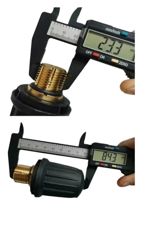 Brass Safety Valve Replacement Kit For Steam Cleaners Compatible With SC1 SC2 SC4 SC5 CTK10 SG4 4 White Hanger Anti Slip Washer Design For Secure Fastening And Leak Prevention Easy Install brass valve measured with caliper