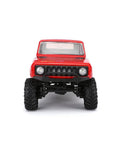 Front view of Redcat Racing Ascent 18 Scout II Brushless 4x4 One Eighteenth Scale RC Crawler Remote Control Rig With Aluminum Chassis